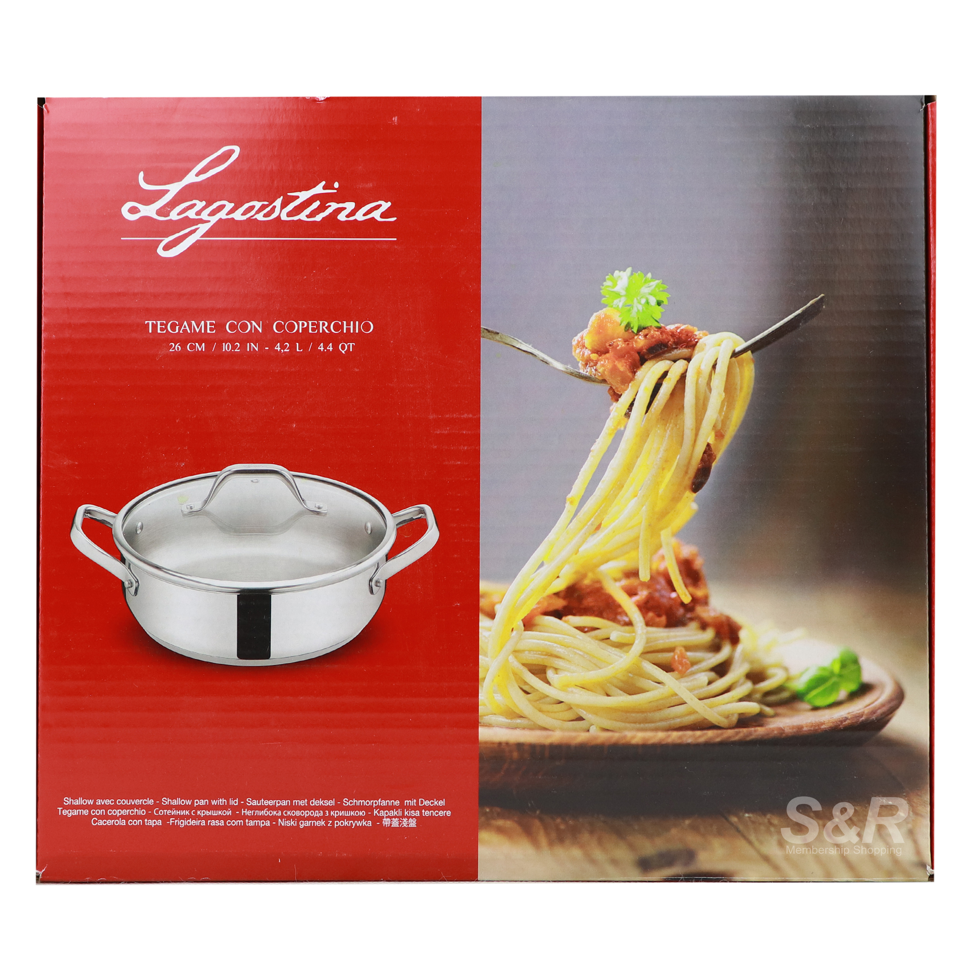 Lagostina Hero shallowpan with Lid 1pc